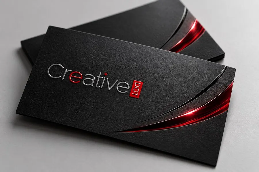 Premium Scodix Spot UV printed business card, 400gsm, printed both sides