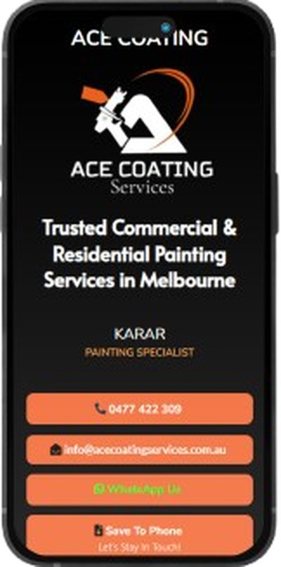 Ace Coating Services digital business card