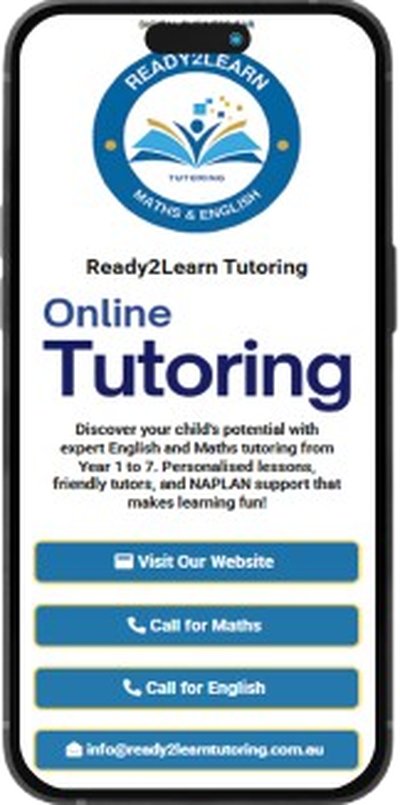 Ready2Learn Tutoring Online digital business card