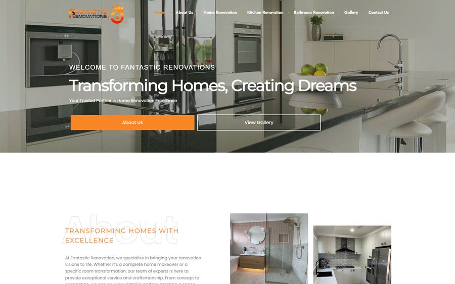 Fantastic Renovation homepage screenshot