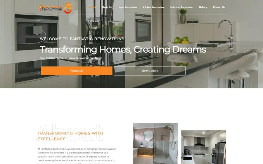 Fantastic Renovation homepage screenshot