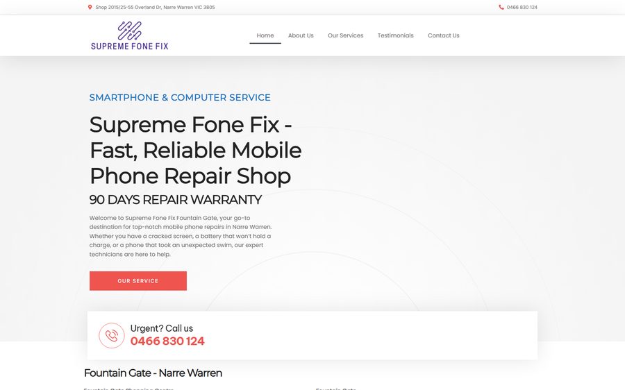 Superphone homepage screenshot